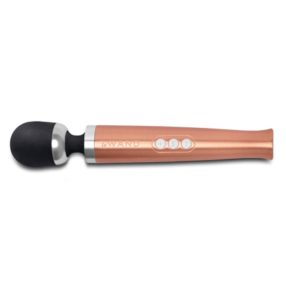 LE Wand Vibrators Die Cast Rechargeable Vibrating Massager - Rose Gold