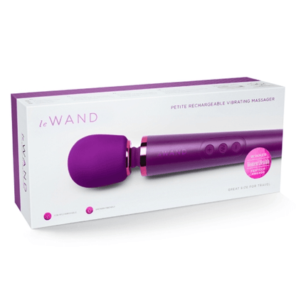 LE Wand Vibrators Petite Rechargeable Massager - Dark Cherry
