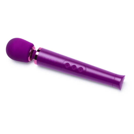 LE Wand Vibrators Petite Rechargeable Massager - Dark Cherry