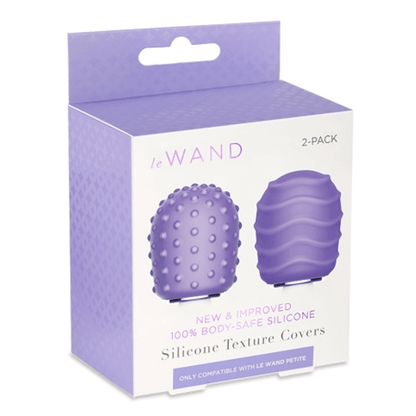 LE Wand Vibrators Petite Silicone Texture Covers (2-Pack)