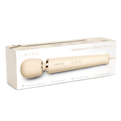 LE Wand Vibrators Plug-In Vibrating Massager - Cream