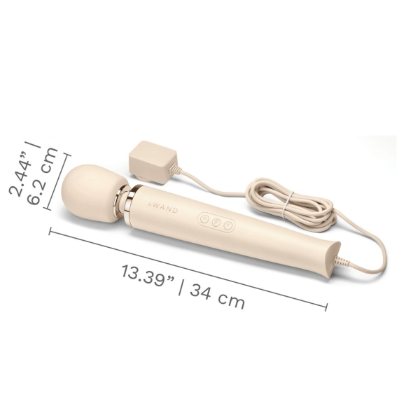 LE Wand Vibrators Plug-In Vibrating Massager - Cream