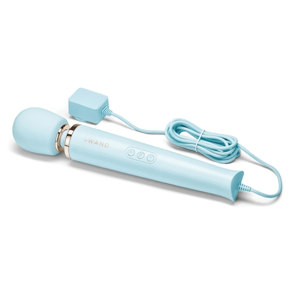 LE Wand Vibrators Plug-In Vibrating Massager - Sky Blue