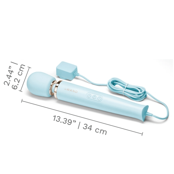 LE Wand Vibrators Plug-In Vibrating Massager - Sky Blue