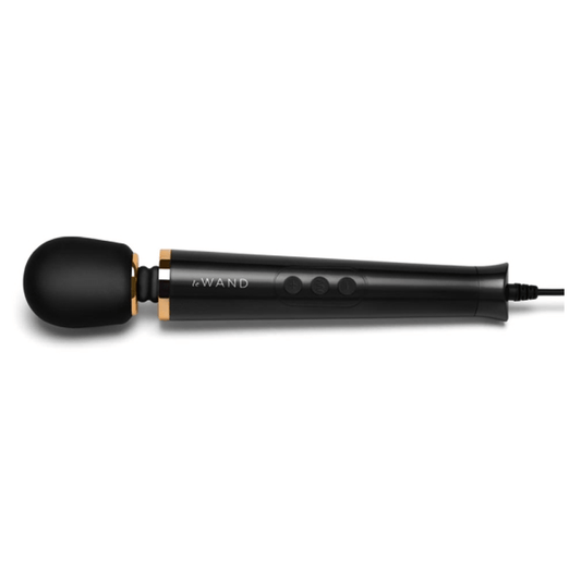 LE Wand Vibrators Powerful Petite Plug-In Massager - Black