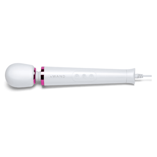 LE Wand Vibrators Powerful Petite Plug-In Massager - White