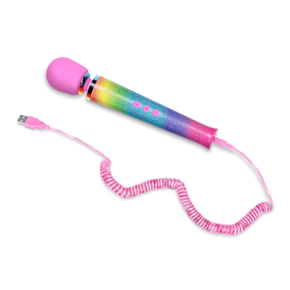 LE Wand Vibrators Rainbow Ombre Petite Massager