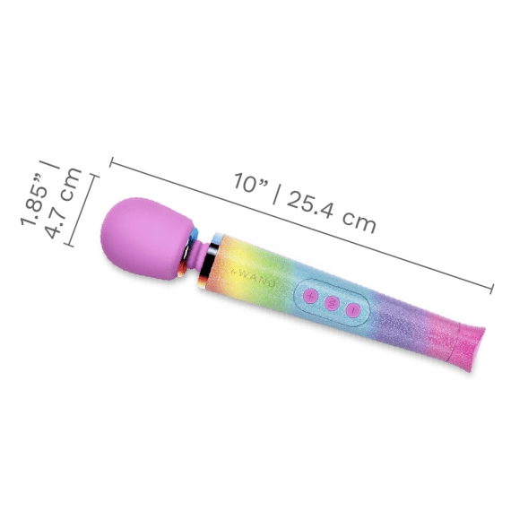 LE Wand Vibrators Rainbow Ombre Petite Massager
