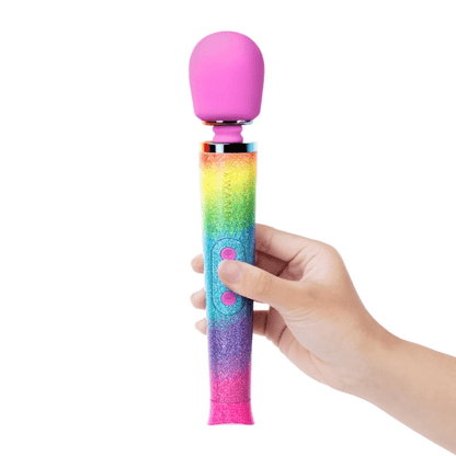 LE Wand Vibrators Rainbow Ombre Petite Massager
