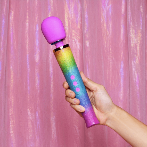 LE Wand Vibrators Rainbow Ombre Petite Massager