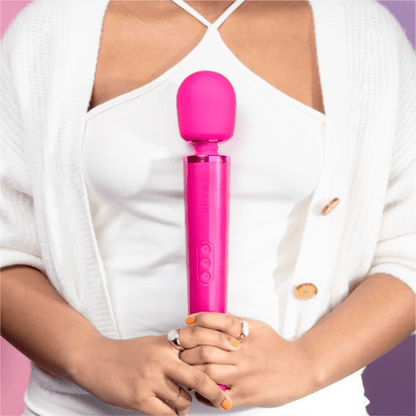 LE Wand Vibrators Rechargeable Vibrating Massager - Magenta