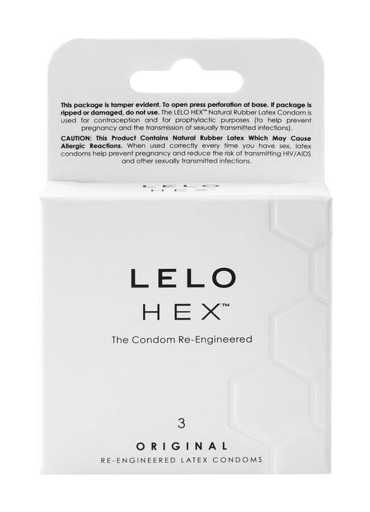 Lelo Accessories / Miscellaneous HEX Original Condoms, 3 Pack