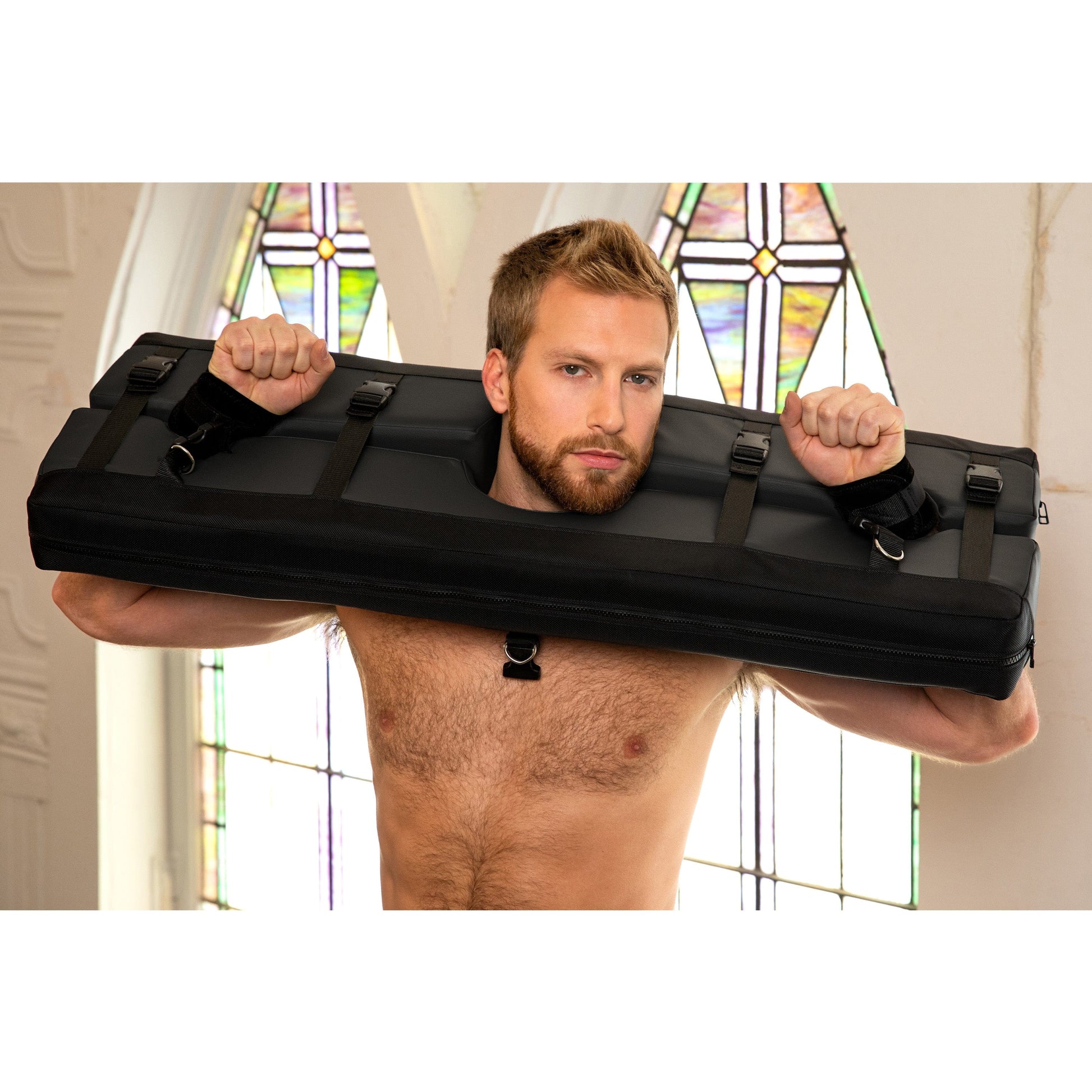 Liberator BDSM Bastion Bondage Stocks Black - non retail box