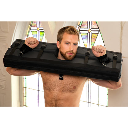 Liberator BDSM Bastion Bondage Stocks Black - non retail box
