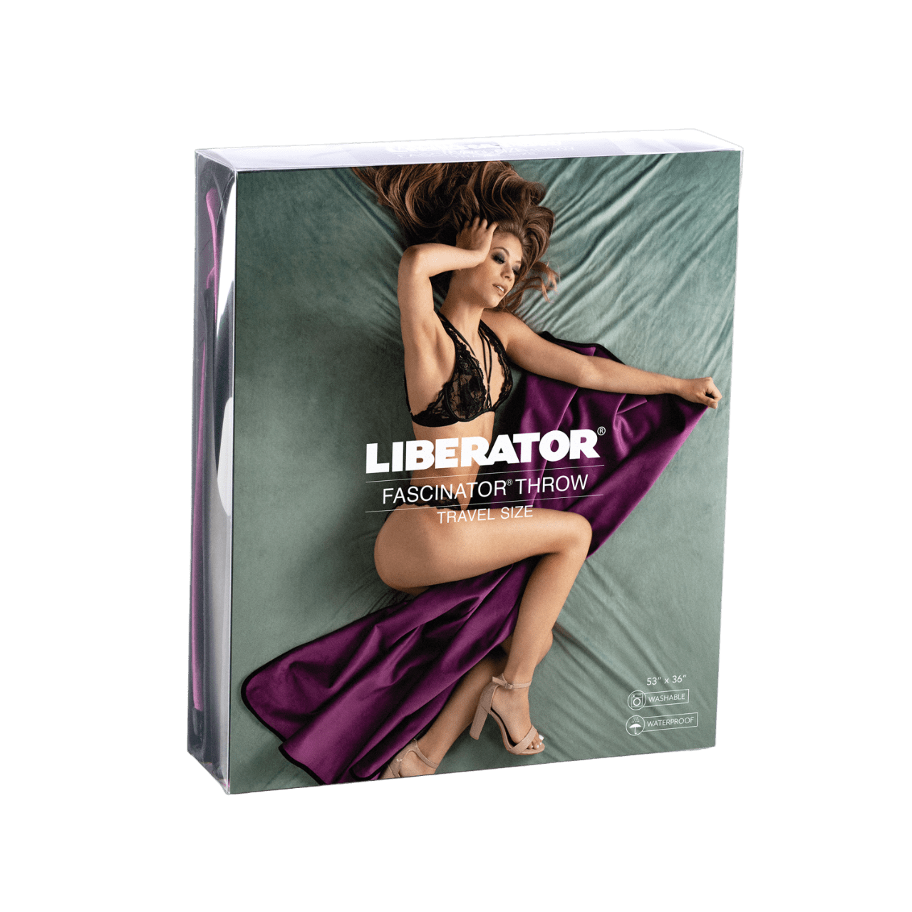 Liberator BDSM Fascinator Throw Grey Microvelvet - Travel Size