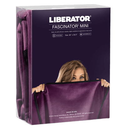 Liberator Vibrators Fascinator Throw Aubergine  Microvelvet - Mini