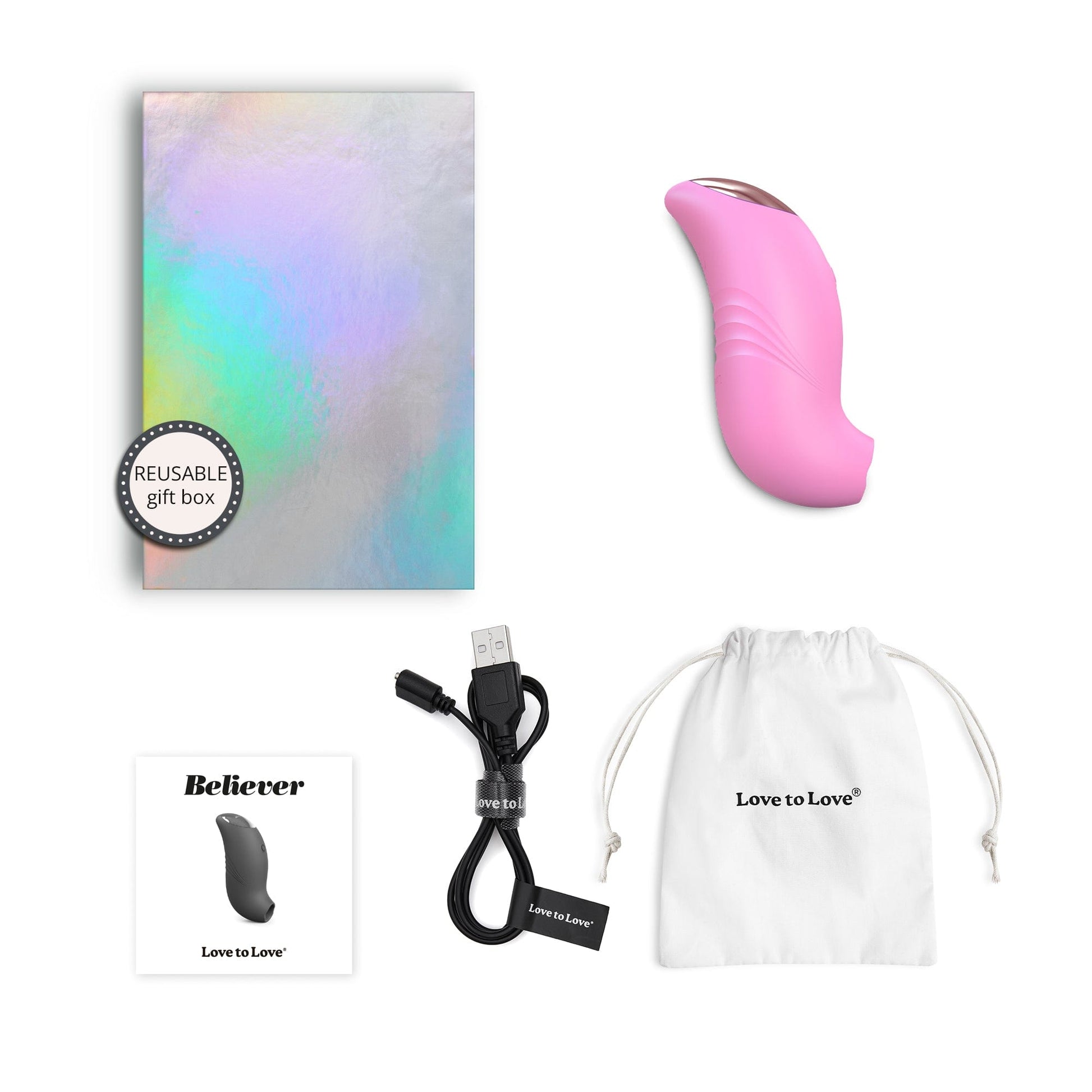 LOVE TO LOVE Vibrators BELIEVER - PINK PASSION