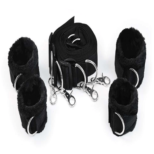 NOBÜ BDSM BR1 UNDER THE BED RESTRAI - BLACK