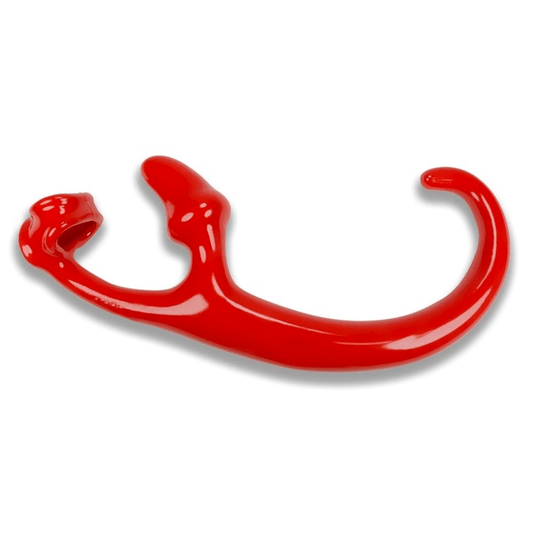 OXBALLS Anal Toys ALIEN TAIL, butt plug + sling, RED