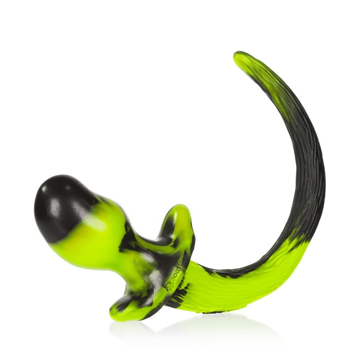 OXBALLS Anal Toys BEAGLE, puppy tail buttplug, ACID SWIRL, Medium