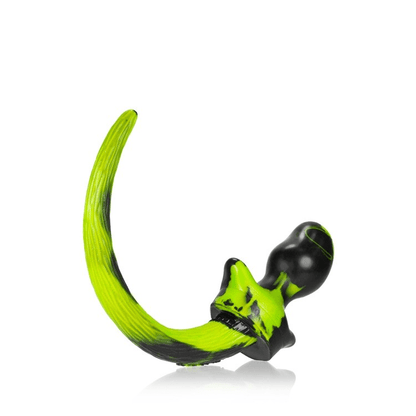 OXBALLS Anal Toys BEAGLE, puppy tail buttplug, ACID SWIRL, Medium