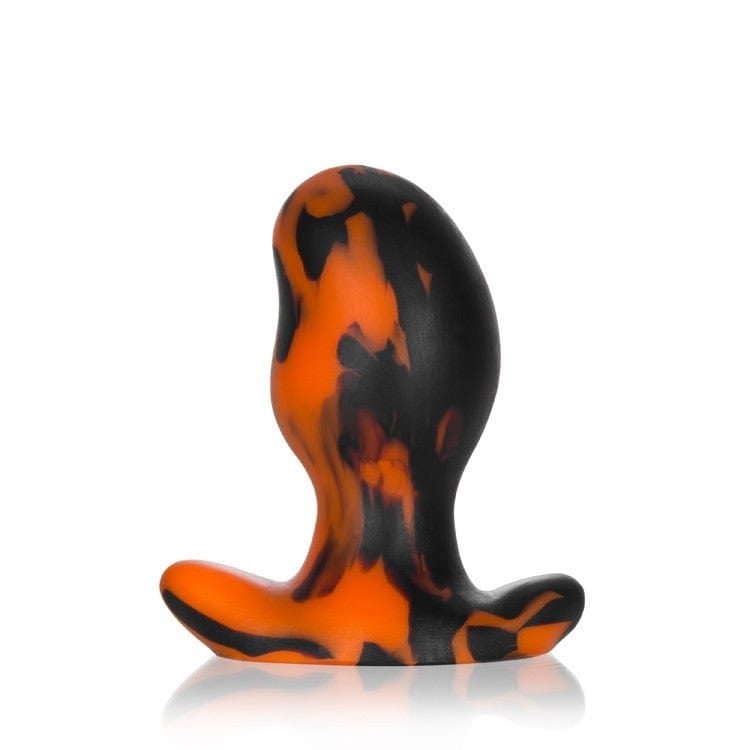 OXBALLS Anal Toys ERGO, buttplug - BLACK ORANGE SWIRL - LARGE