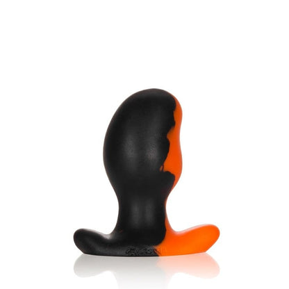 OXBALLS Anal Toys ERGO, buttplug - BLACK ORANGE SWIRL - MEDIUM