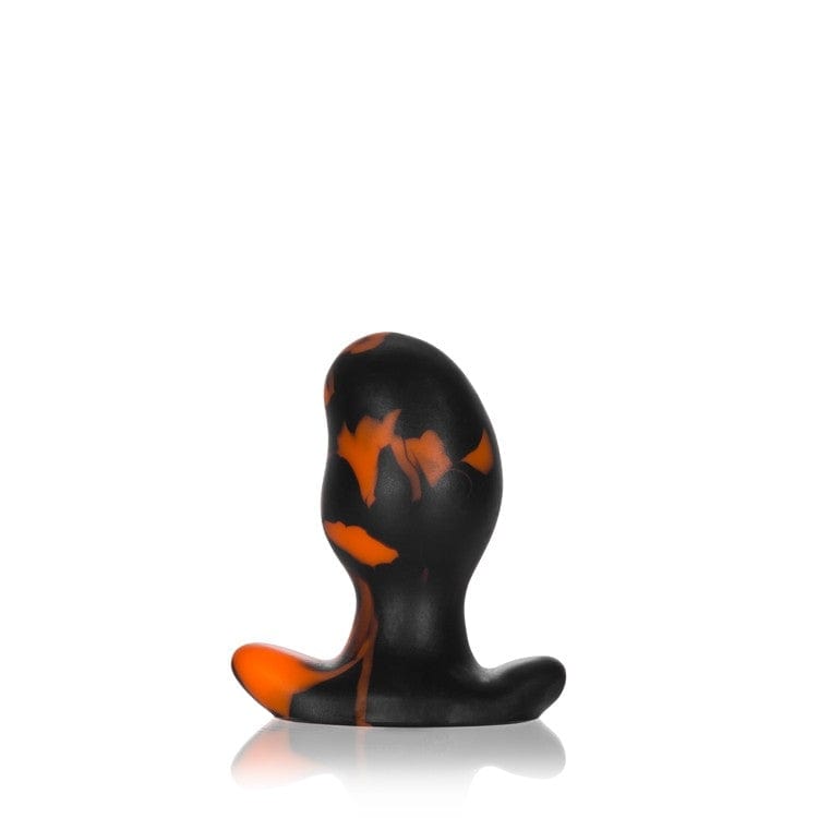 OXBALLS Anal Toys ERGO, buttplug - BLACK ORANGE SWIRL - SMALL