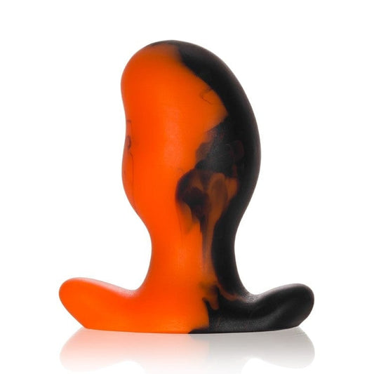 OXBALLS Anal Toys ERGO, buttplug - BLACK ORANGE SWIRL - X-LARGE