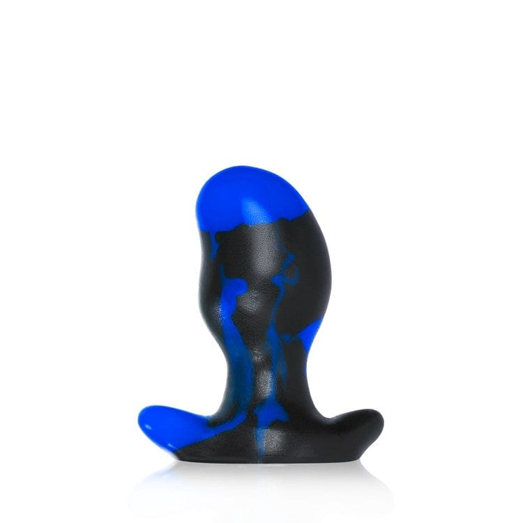 OXBALLS Anal Toys ERGO, buttplug - BLACK POLICE BLUE SWIRL - MEDIUM