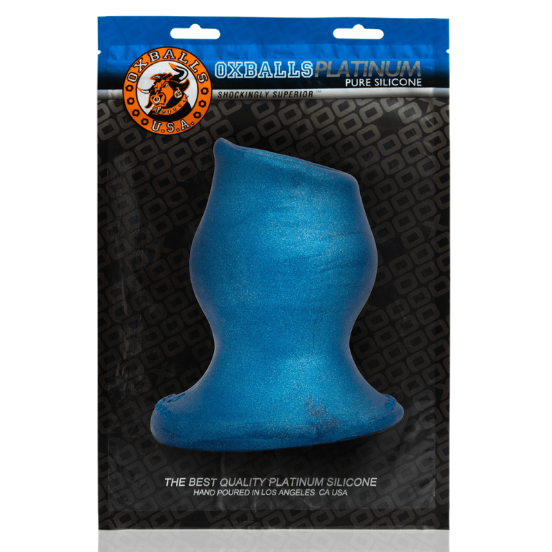 OXBALLS Anal Toys PIGHOLE MORPH-4, hollow plug, BLUEBALLS, X-Large