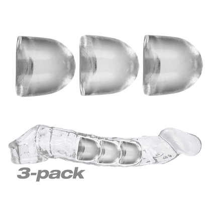 OXBALLS For Him ADJUSTFIT INSERT 3-pack cocksheath inserts - Clear