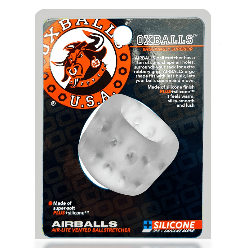 OXBALLS For Him AIRBALLS, air-lite ballstretcher, CLEAR ICE