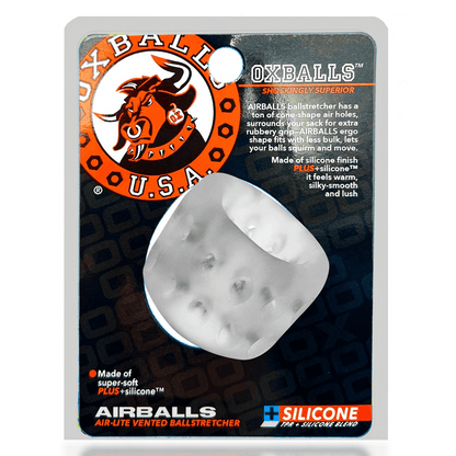 OXBALLS For Him AIRBALLS, air-lite ballstretcher, CLEAR ICE