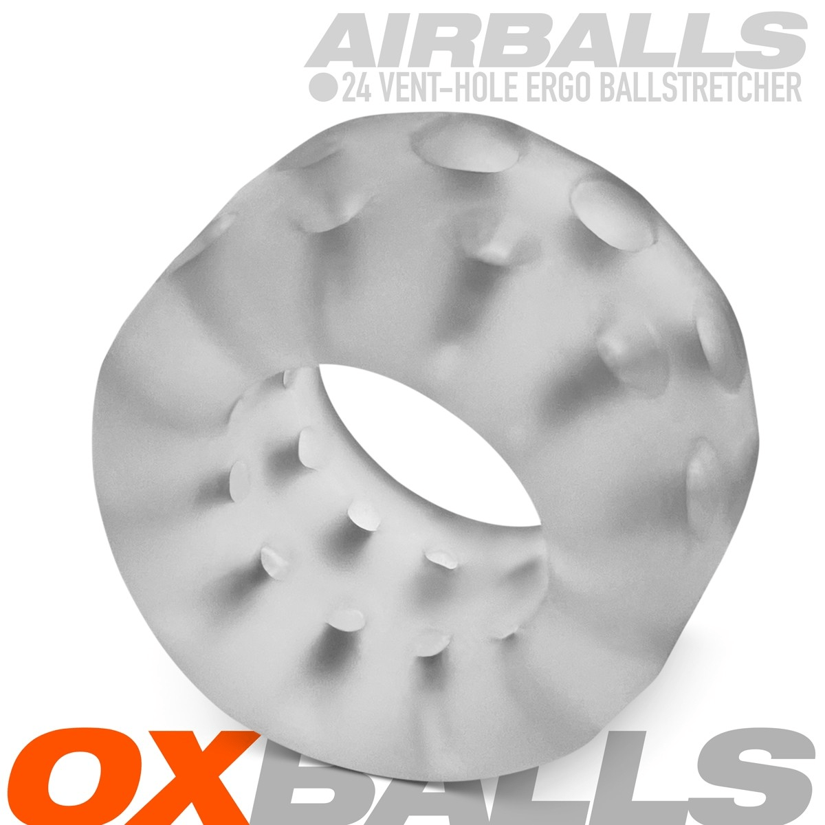 OXBALLS For Him AIRBALLS, air-lite ballstretcher, CLEAR ICE