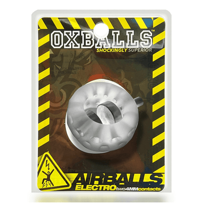 OXBALLS For Him AIRBALLS ELECTRO, air-lite ballstretcher, CLEAR ICE