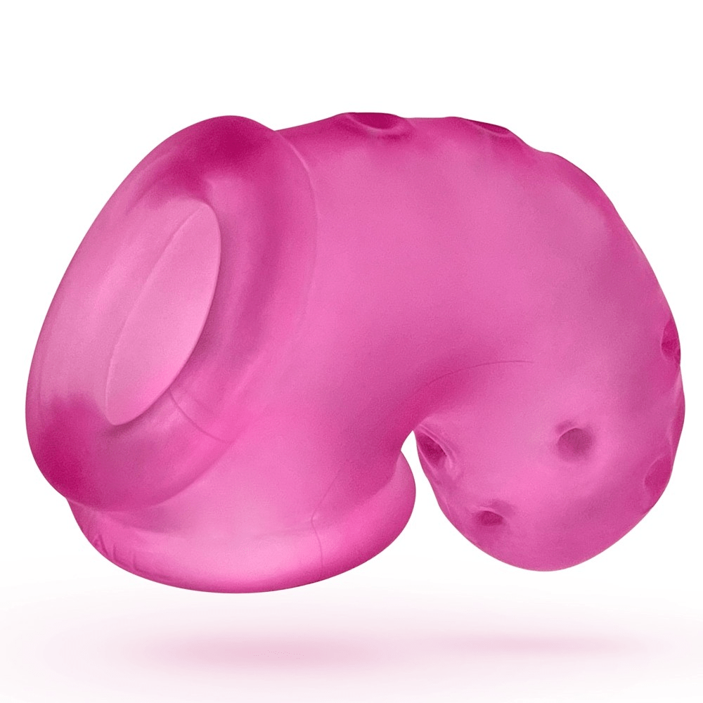 OXBALLS For Him AIRLOCK, air-lite vented chastity, PINK ICE
