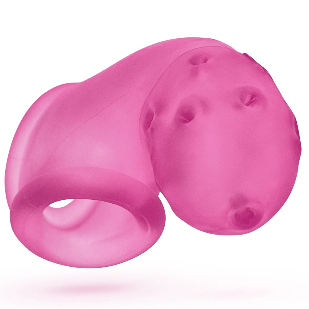 OXBALLS For Him AIRLOCK, air-lite vented chastity, PINK ICE