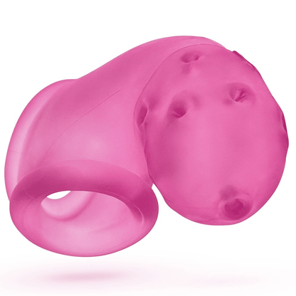 OXBALLS For Him AIRLOCK, air-lite vented chastity, PINK ICE