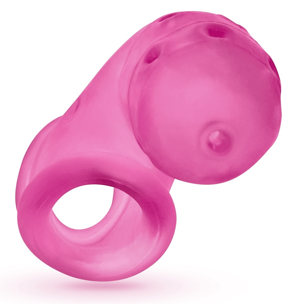 OXBALLS For Him AIRLOCK, air-lite vented chastity, PINK ICE
