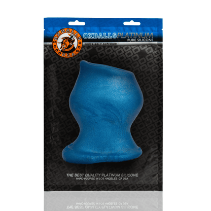 OXBALLS For Him PIG HOLE MORPH, hollow plug, BLUEBALLS METALLIC