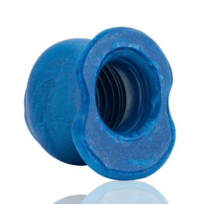 OXBALLS For Him PIG HOLE MORPH, hollow plug, BLUEBALLS METALLIC