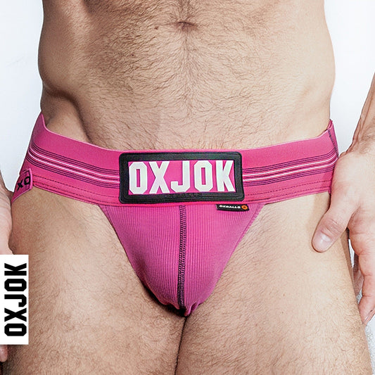 OXBALLS For Him SLINGJOCK, upthrust slider-strap jock, PINK SKY, MEDIUM