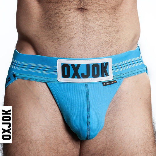 OXBALLS For Him SLINGJOCK, upthrust slider-strap jock, POOL, LARGE
