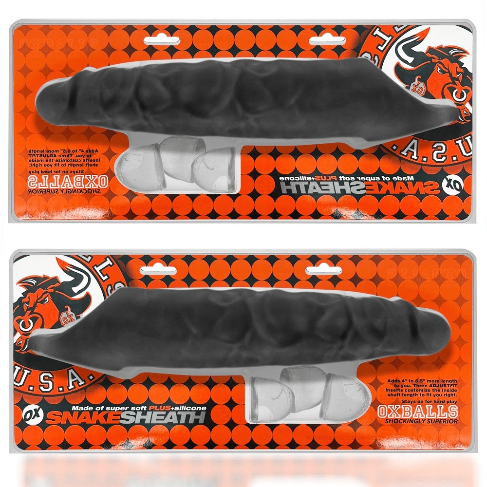 OXBALLS For Him SNAKE, longest cocksheath, BLACK ICE