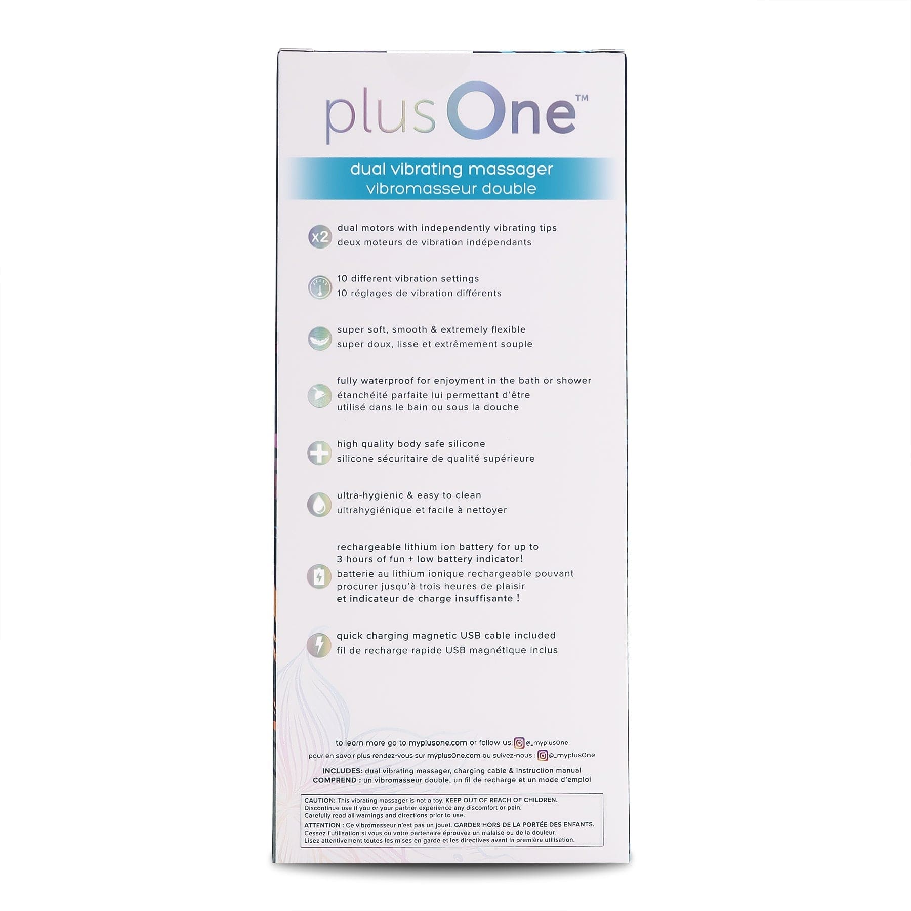 plusOne Vibrators Dual Vibrating Massager