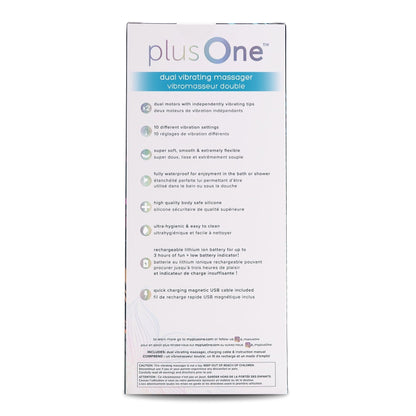 plusOne Vibrators Dual Vibrating Massager