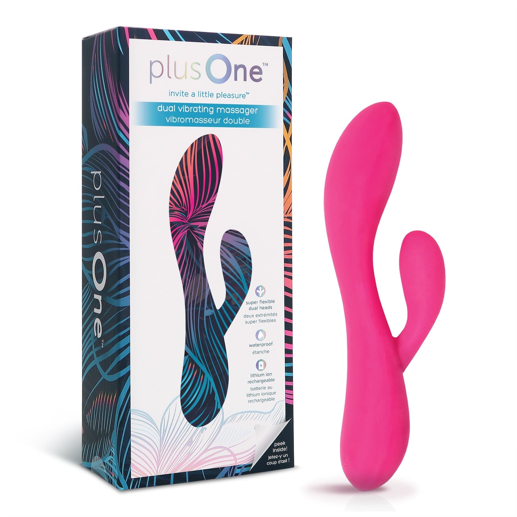 plusOne Vibrators Dual Vibrating Massager
