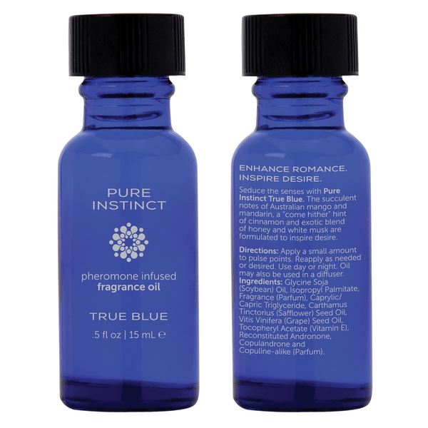 Pure Instinct Lubes True Blue Pheromone Fragrance Oil .5oz | 15mL