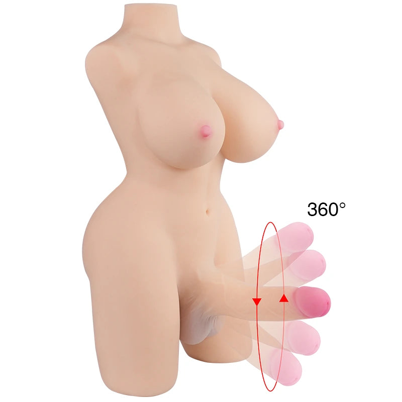 Sarina 64cm Fair Shemale Torso Sex Doll - Tantaly (EU Stock)